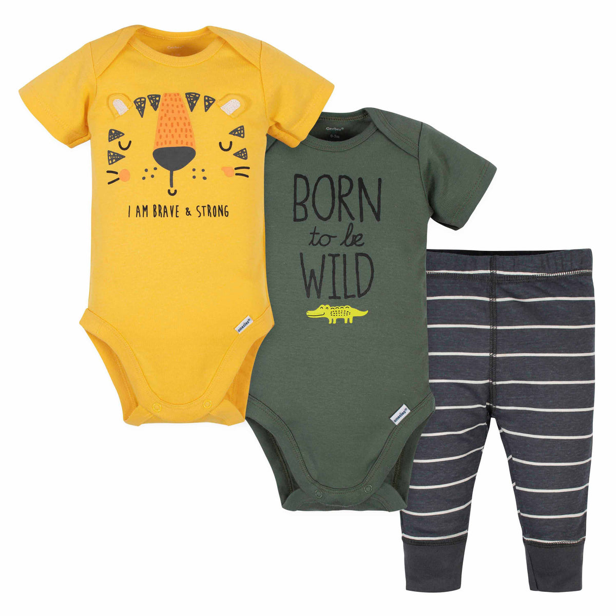 3-Piece Baby Boys Tiger Take Me Home Set