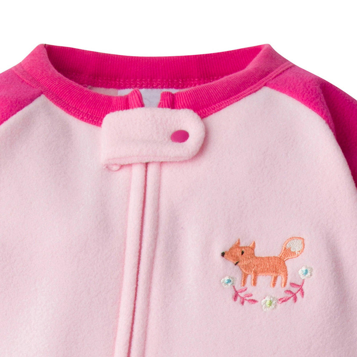 2-Pack Baby Girls Fox Blanket Sleepers, view 2
