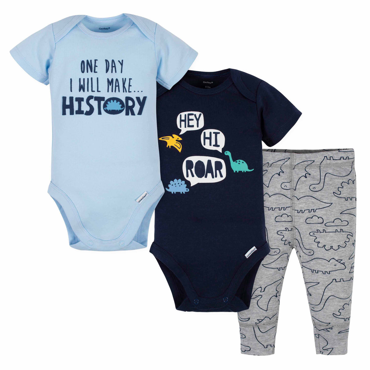 3-Piece Baby Boys Dinos Take Me Home Set