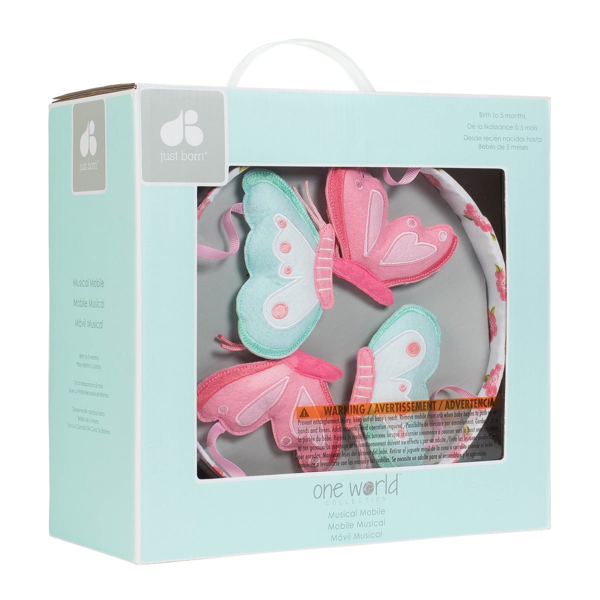 Baby Girls Blossom Musical Mobile, view 2