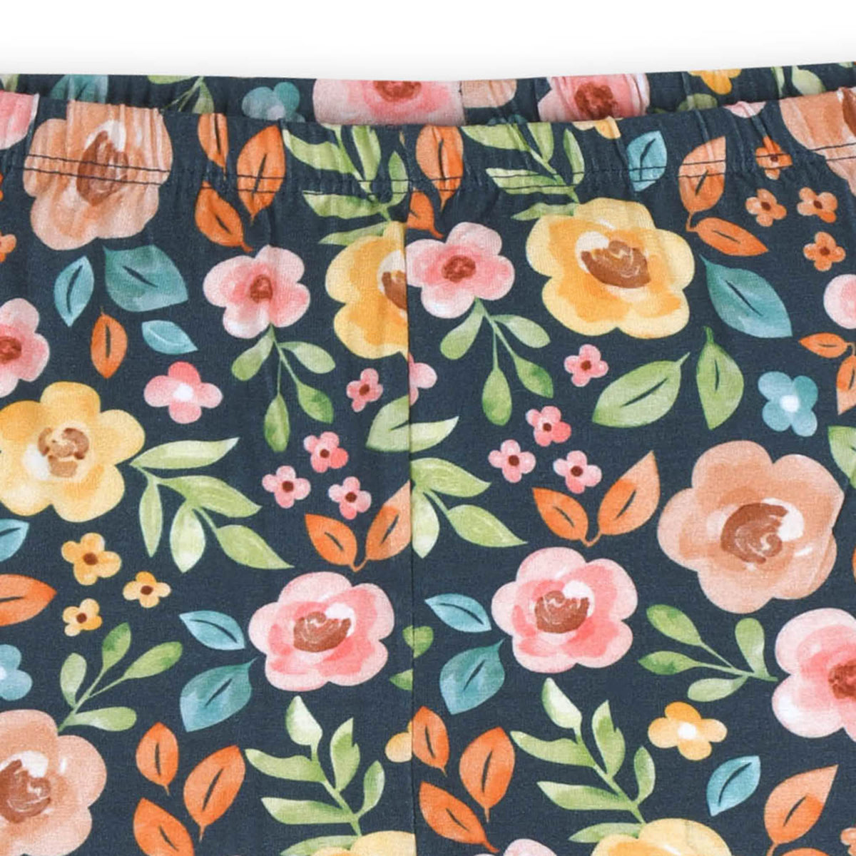 2-Piece Infant & Toddler Girls Midnight Floral Buttery Soft Viscose Made from Eucalyptus Snug Fit Pajamas, view 6
