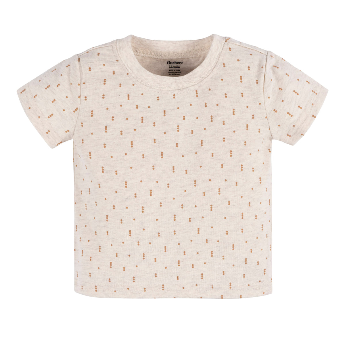 2-Piece Baby Neutral Dots Romper and T-Shirt, view 5