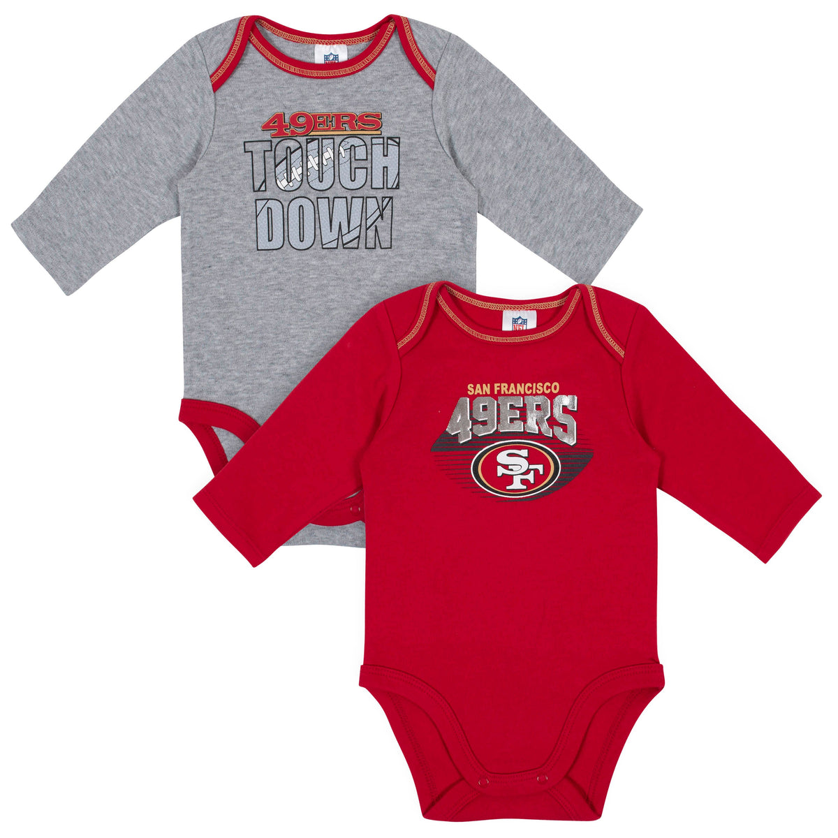 2-Pack San Francisco 49ers Long Sleeve Bodysuits