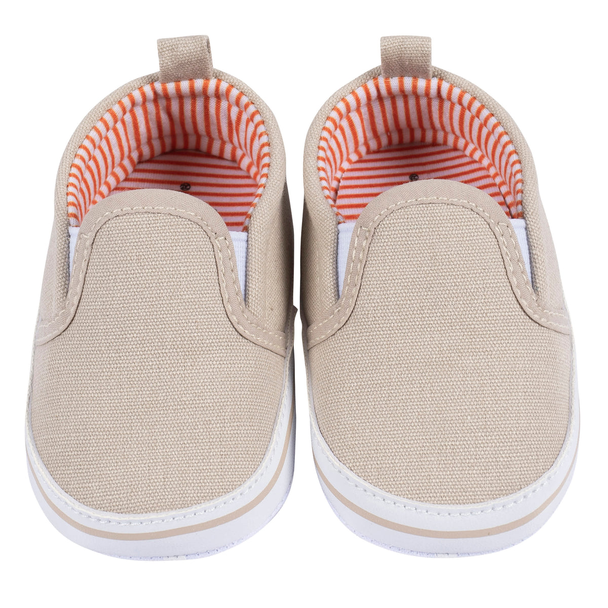 Baby Boys Khaki Slip-On Sneaker, view 3