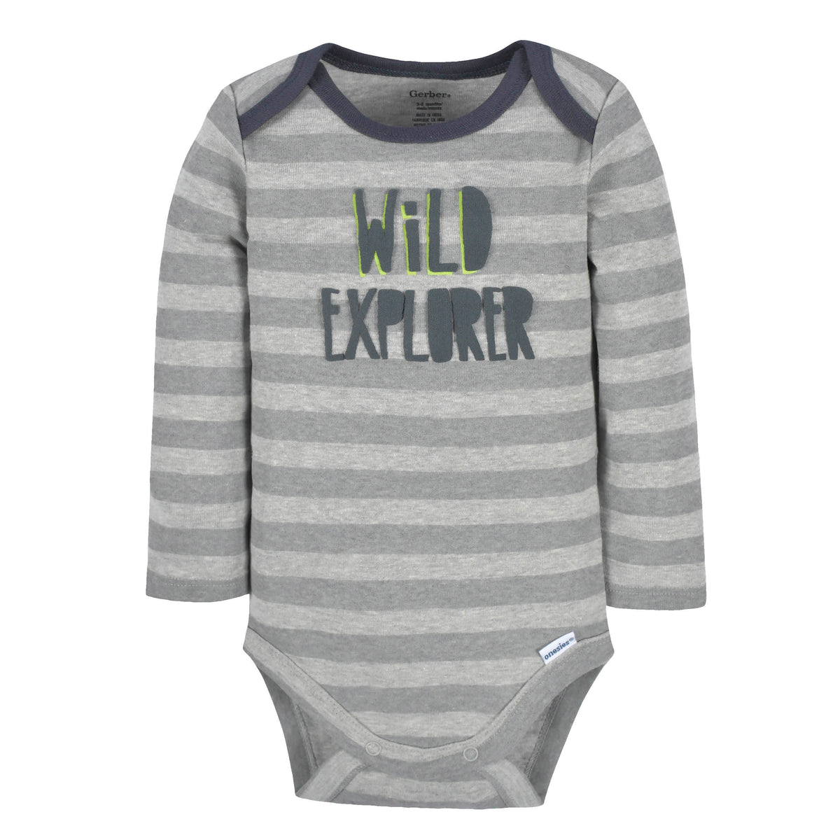 3-Piece Baby Boys Navy Dino Onesies Bodysuits and Pants Set, view 4