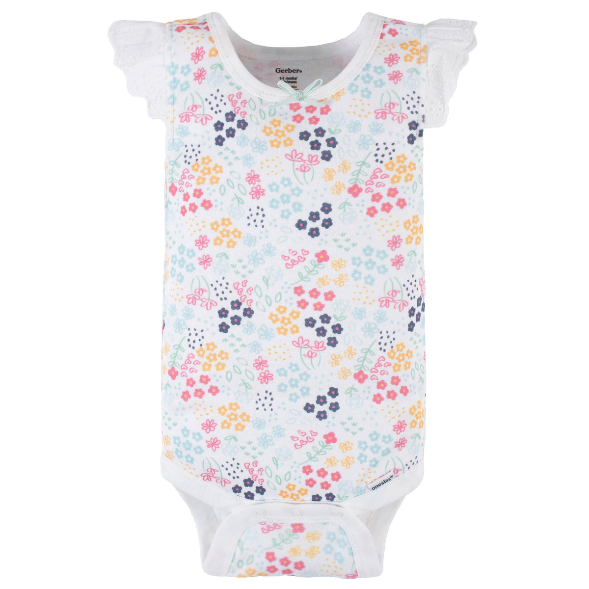 4-Pack Baby Girls Unicorn Tank Onesies Bodysuits, view 4