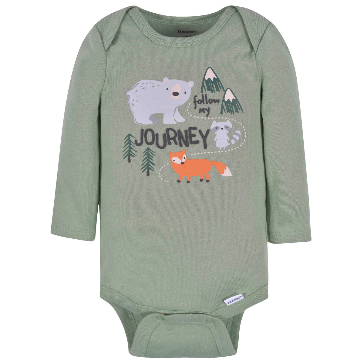3-Pack Baby Boys Explore Long Sleeve Onesies Bodysuits, view 2