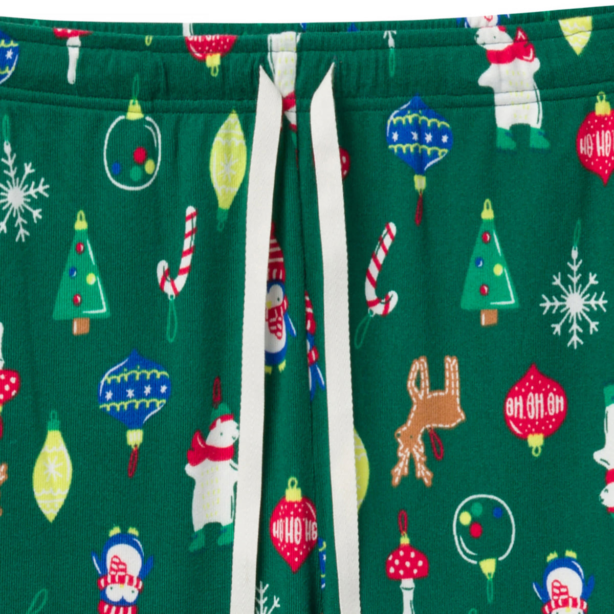 2-Piece Men's Ornaments Holiday Family Pajamas, view 5