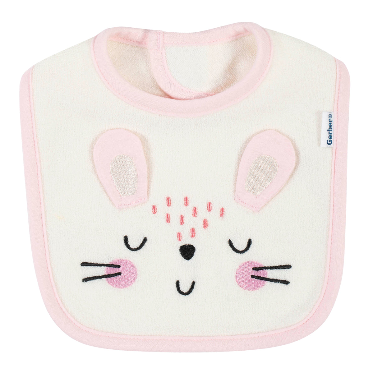 4-Pack Baby Girls Ballerina Dribbler Bibs, view 4