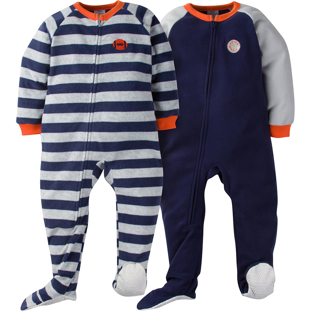 Gerber Toddler Boy 2-pack Sports Blanket Sleeper