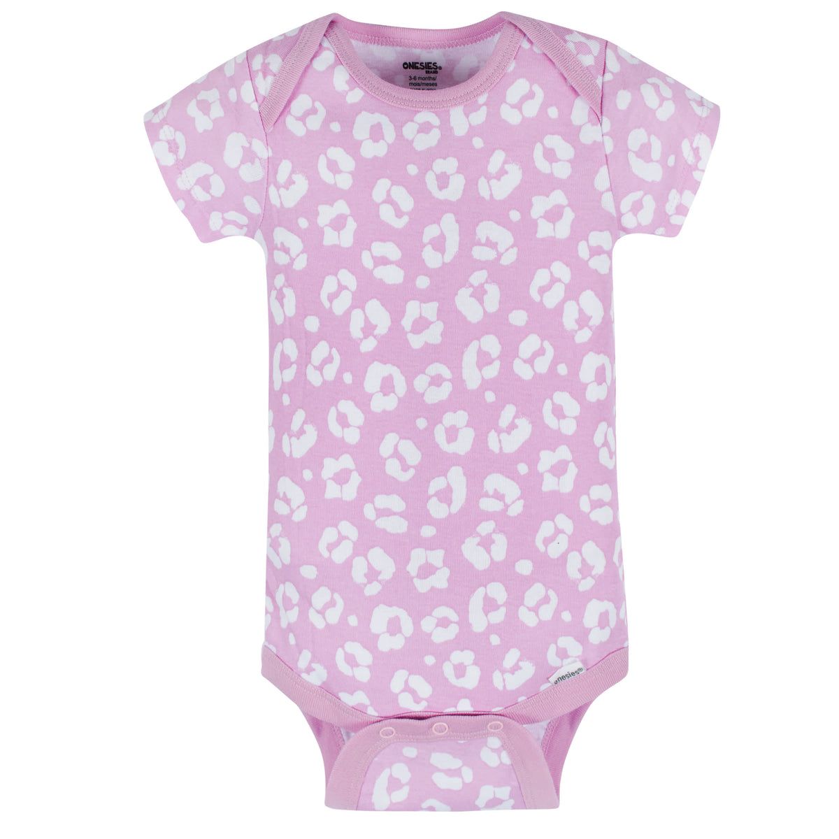 8-Pack Baby Girls Rainbow Floral Short Sleeve Onesies Bodysuits, view 9