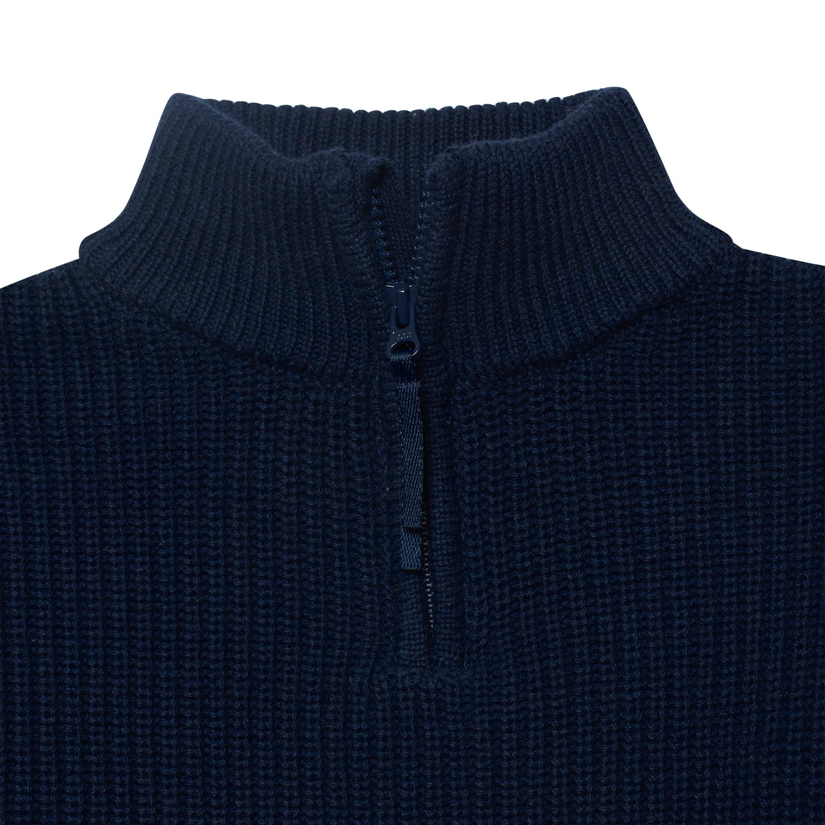 Infant & Toddler Boys Blue Zip Front Sweater, view 3