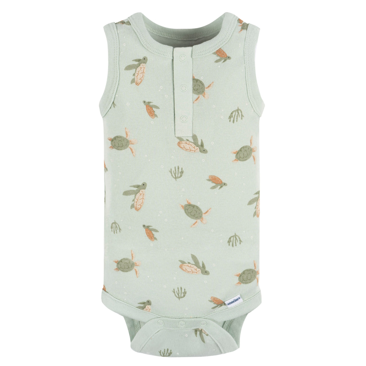 4-Pack Baby Boys Sea Turtles Onesies Bodysuits, view 5