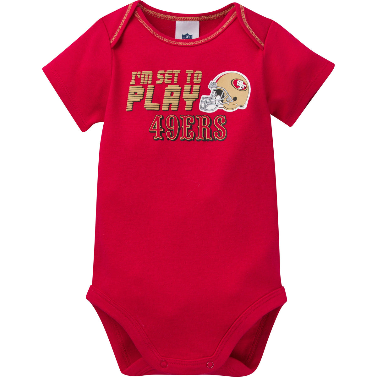 3-Pack Baby Boys 49Ers Short Sleeve Bodysuits, view 2