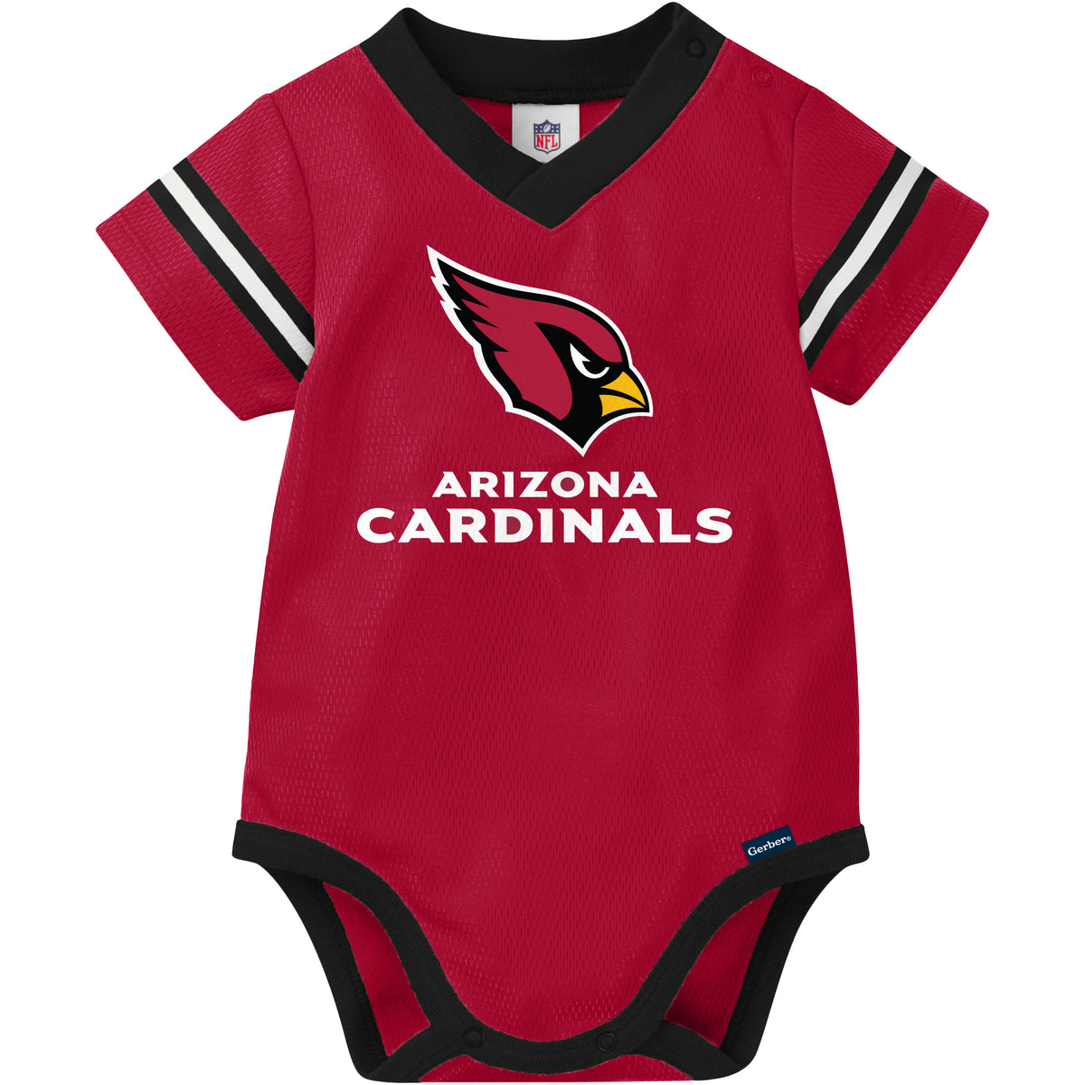 Baby Boys Cardinals Short Sleeve Jersey Bodysuit, view 2