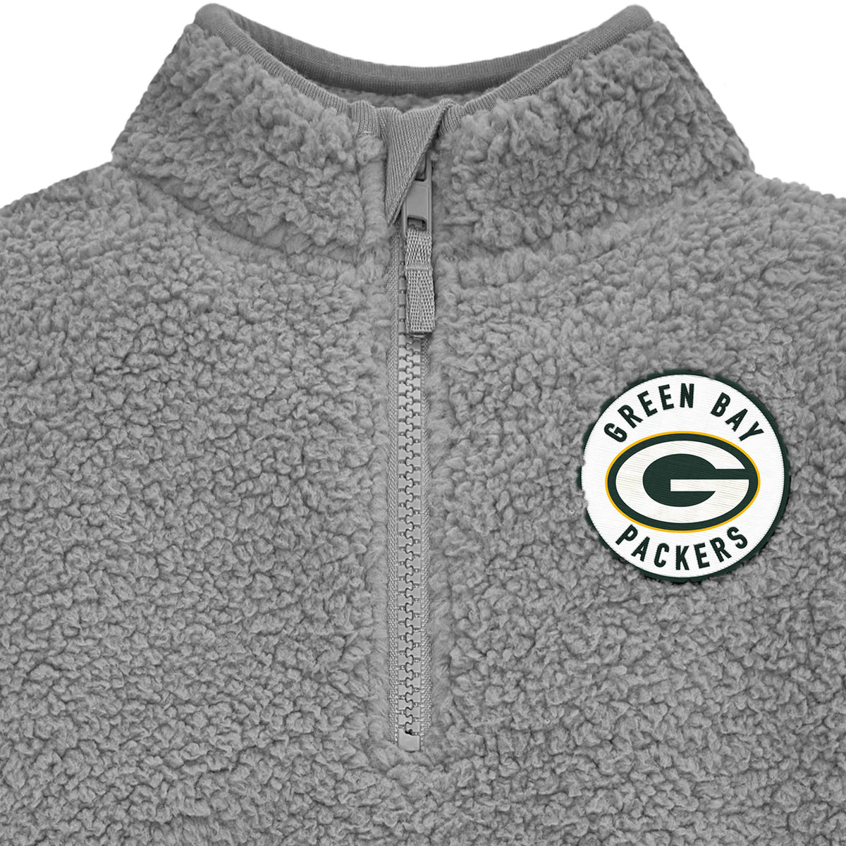 Infant & Toddler Boys Packers 1/4 Zip Sherpa Top, view 2