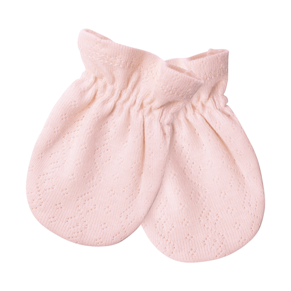 Just Born 4-Piece Baby Girls Dusty Pink & Floral Caps & Mittens Set, view 6