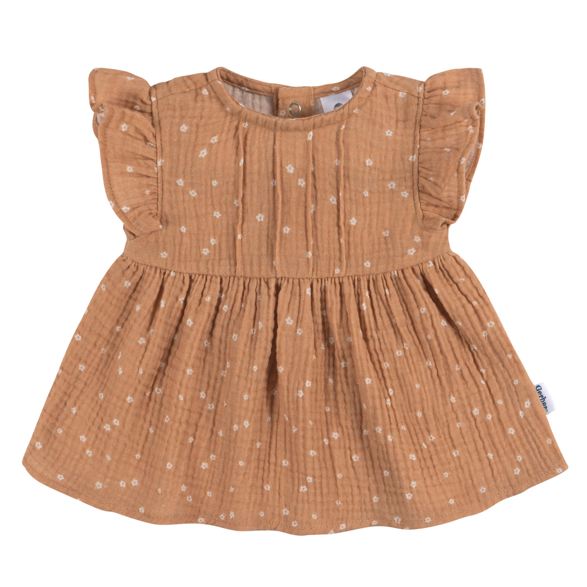 2-Piece Baby Girls Ditsy Floral Tunic and Diaper Cover, view 2