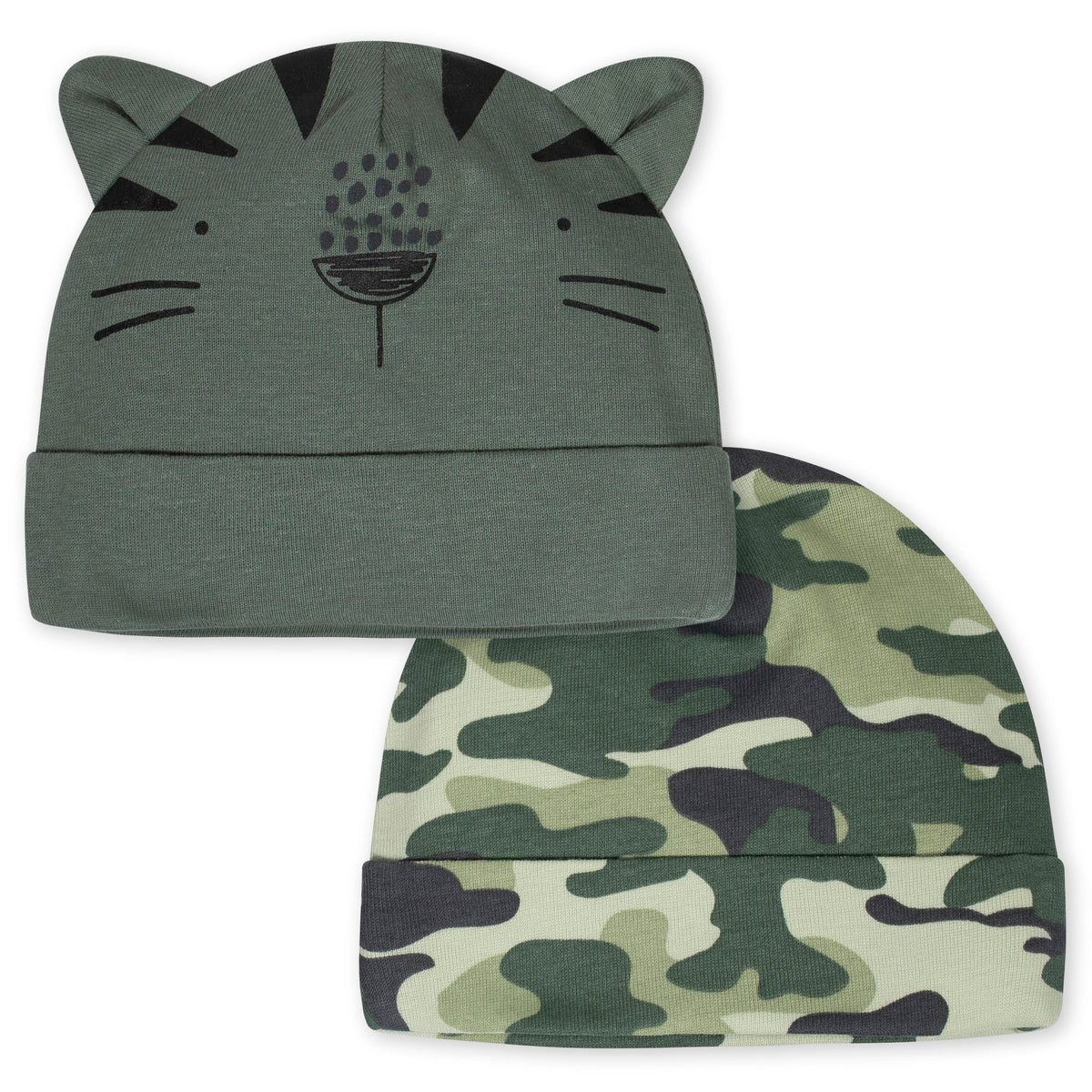 2-Pack Baby Boys Tiger Caps