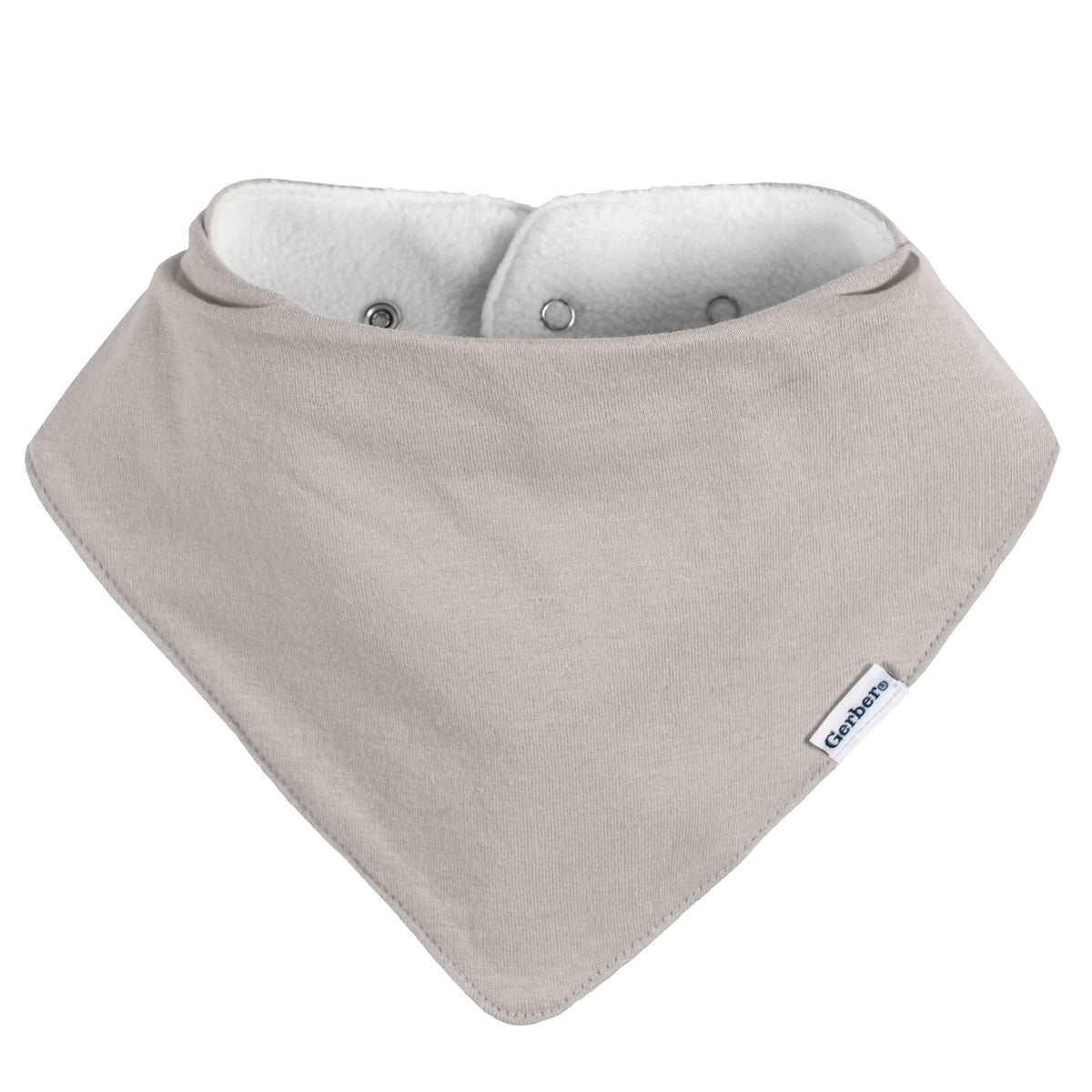 10-Pack Baby Neutral Multi Grey Bandana Bib, view 8