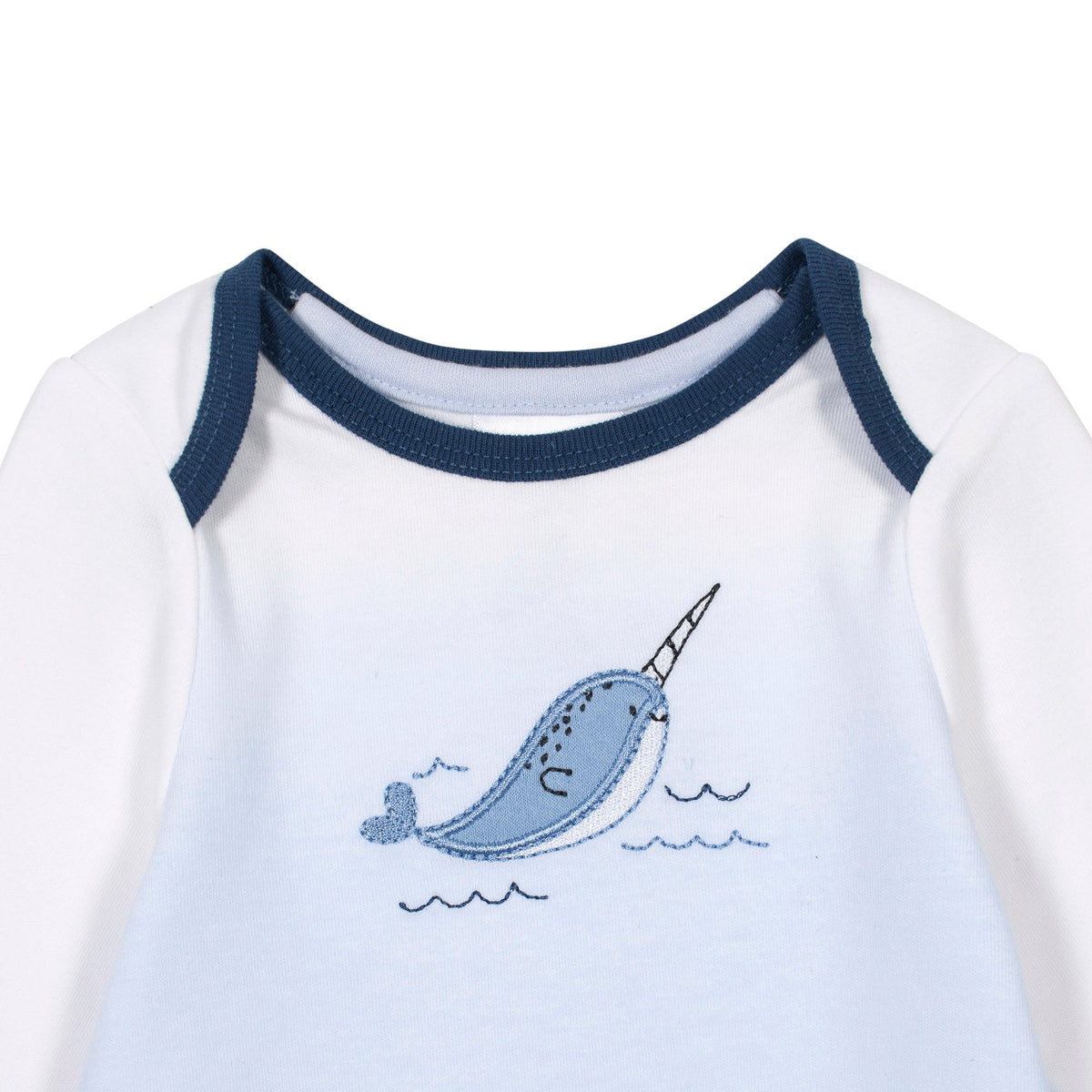 2-Piece Baby Boys Ombre Boy Gown and Cap Set, view 2