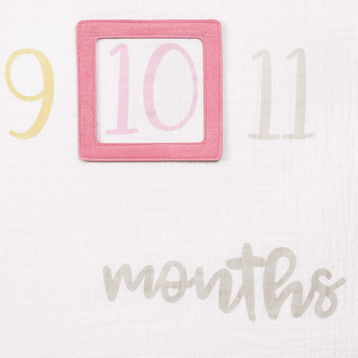 1-Pack Girls Organic Milestone Blanket, view 3