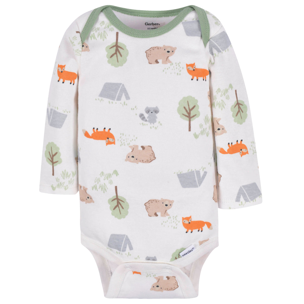 3-Pack Baby Boys Explore Long Sleeve Onesies Bodysuits, view 4
