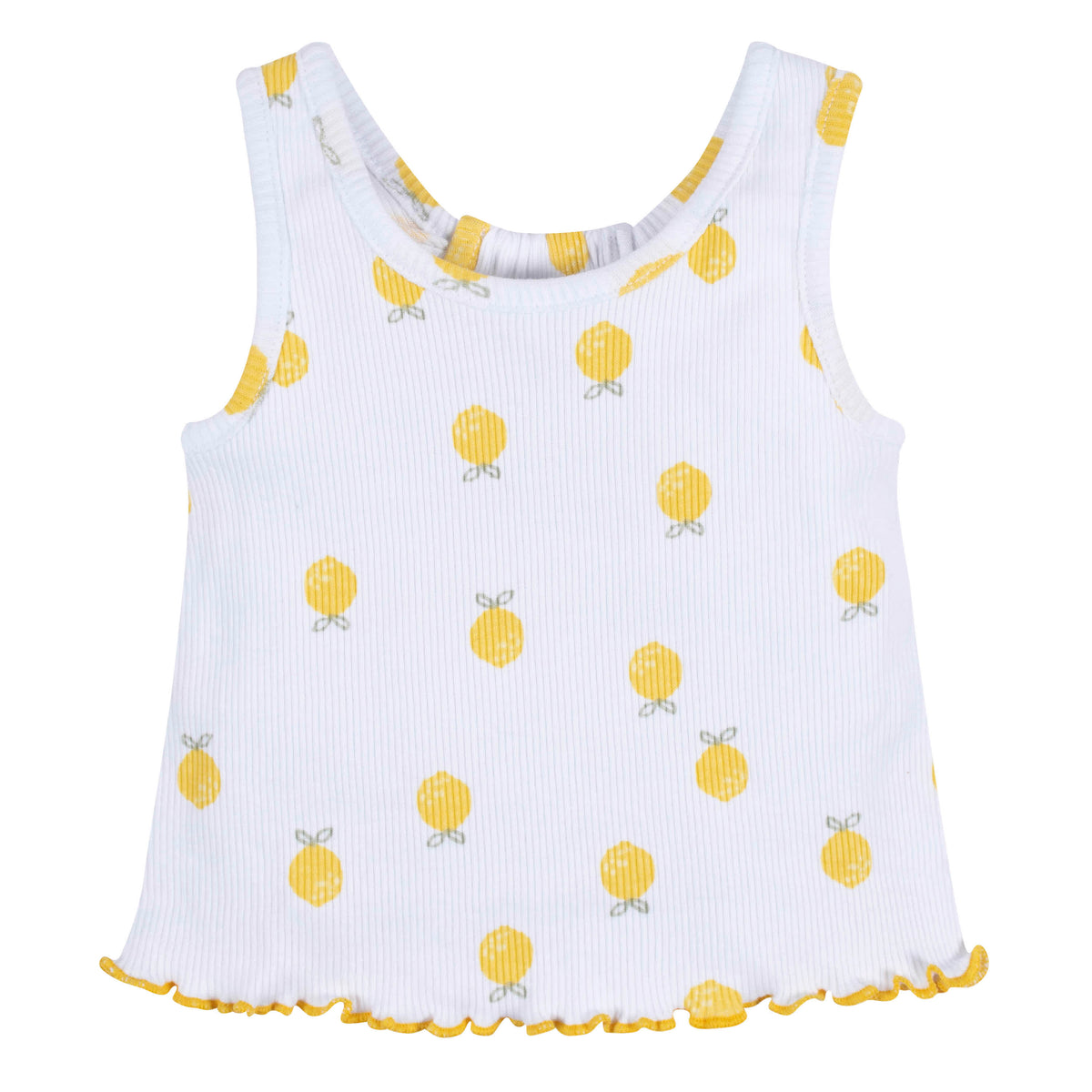 3-Pack Baby & Toddler Girls Picnic Day Dreams Racer Back Tank Tops, view 4