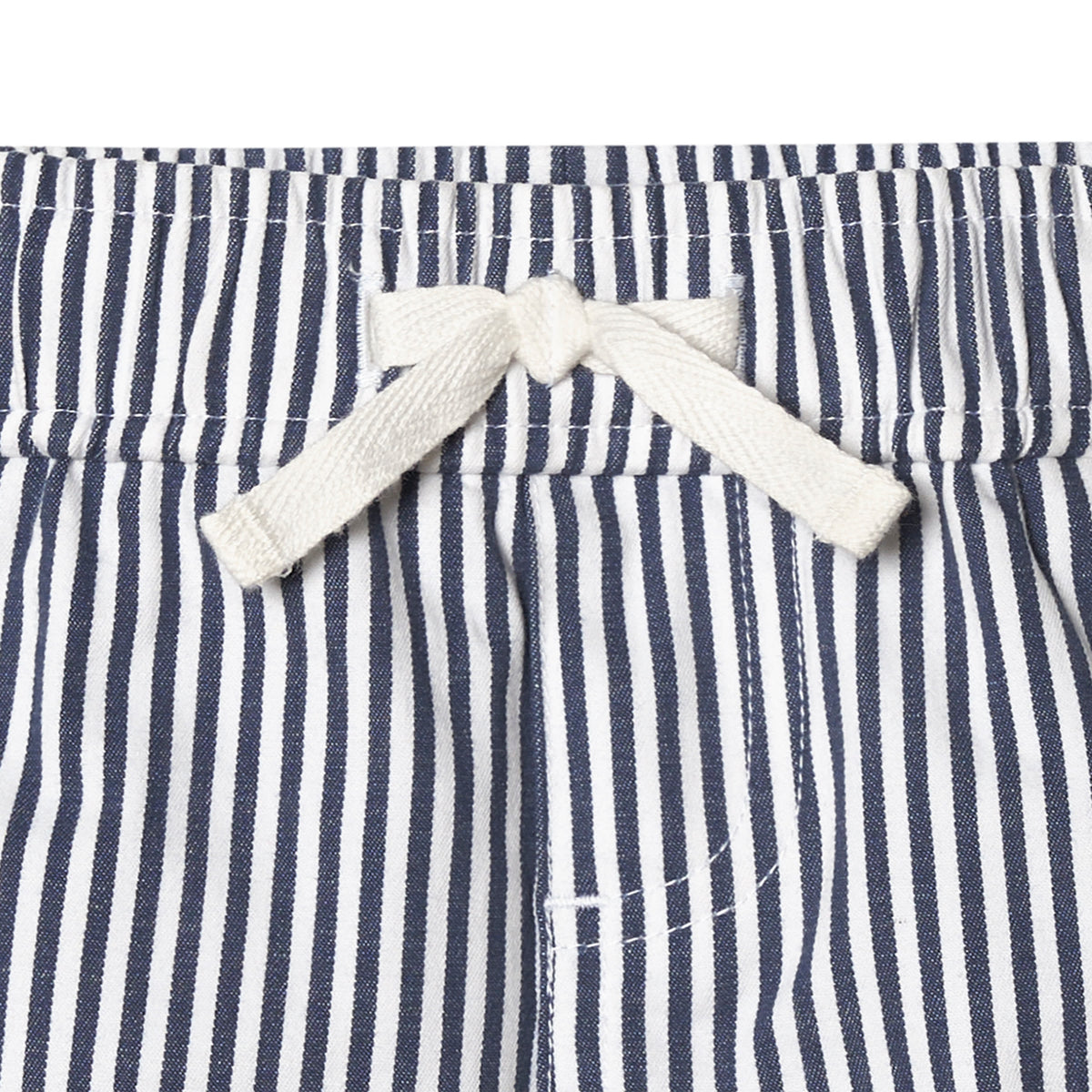 2-Pack Baby & Toddler Boys Navy Stripe and Khaki Twill Shorts, view 7