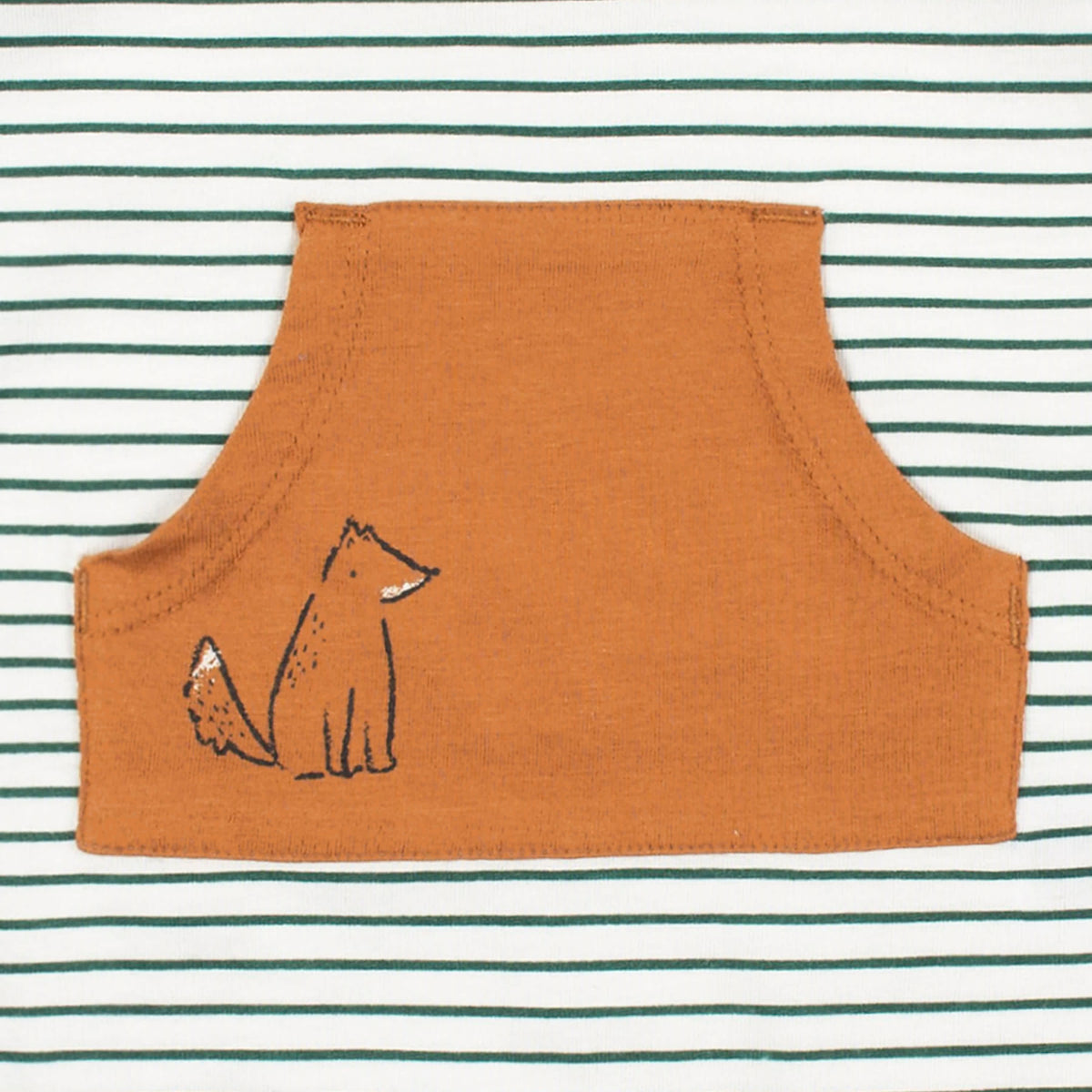 2-Pack Baby Boys Green Fox Rompers, view 5