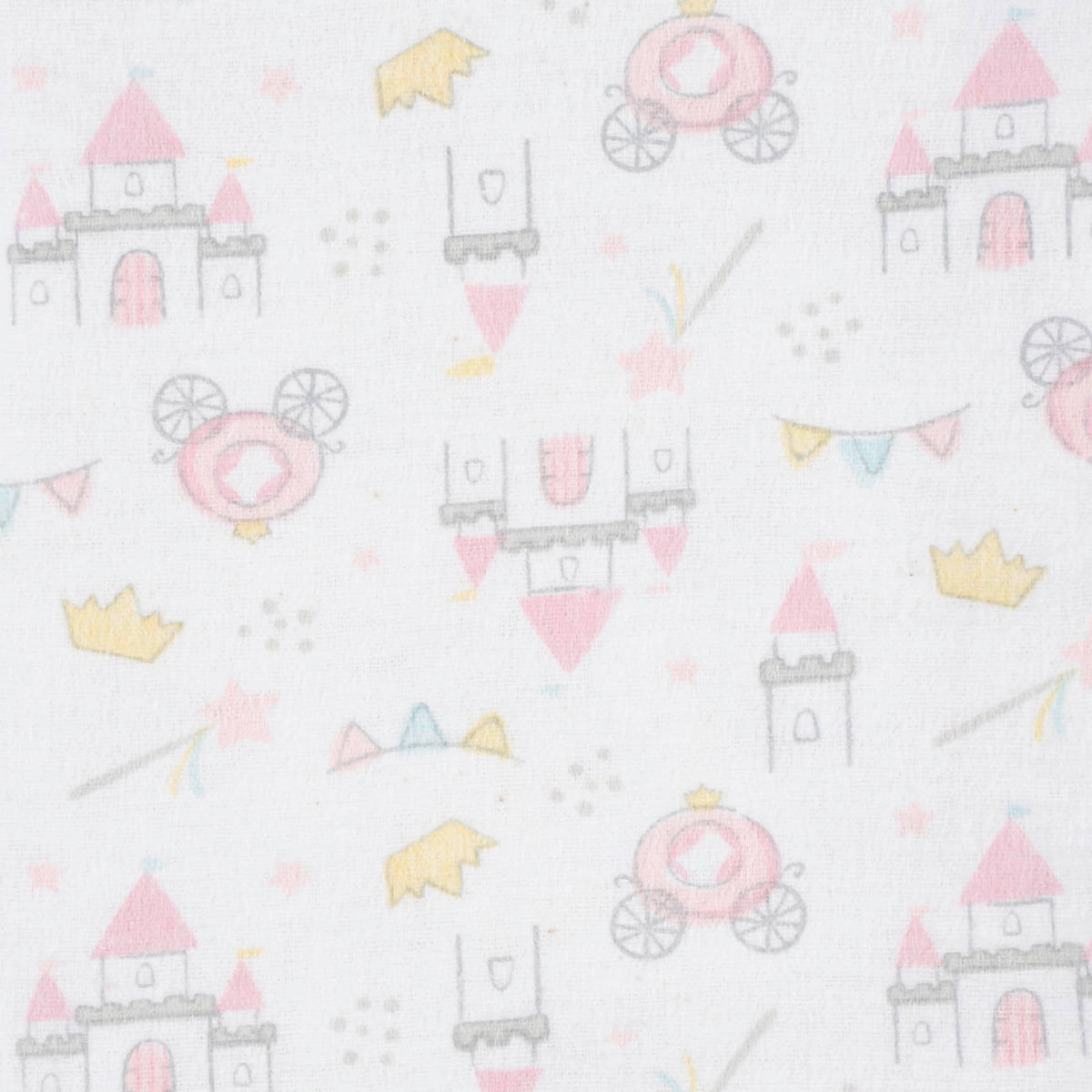 5-Pack Baby Girls Princess Flannel Receiving Blankets, view 2