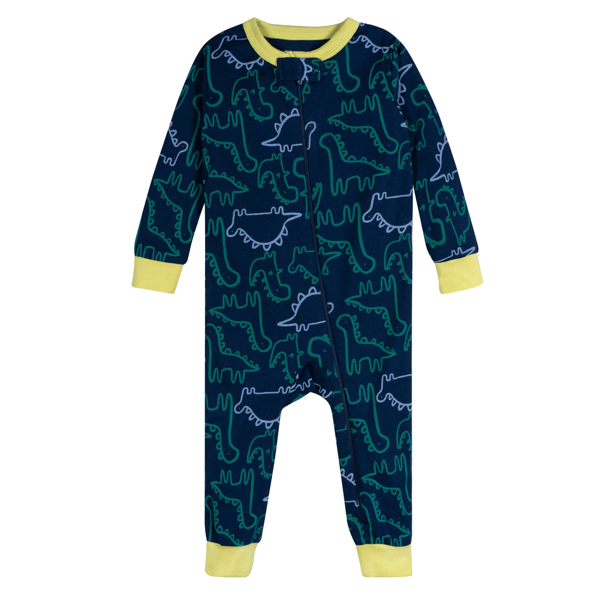3-Pack Baby Boys Dinos Footless Pajamas, view 6
