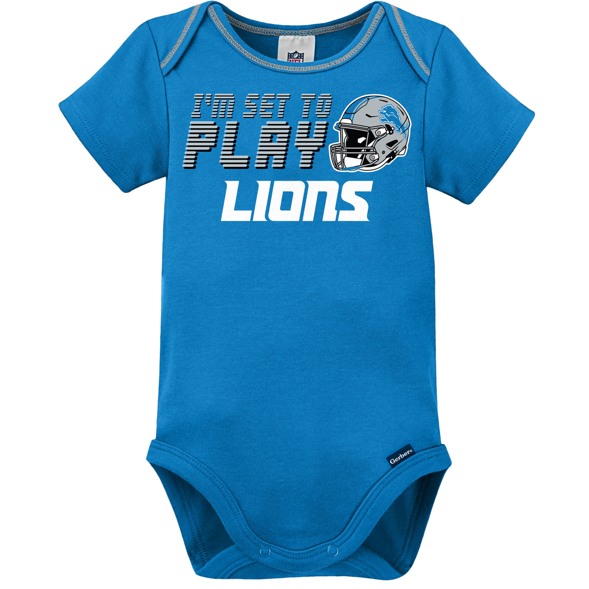 3-Piece Baby Boys Detroit Lions Bodysuit, Sleep 'N Play & Cap Set, view 3