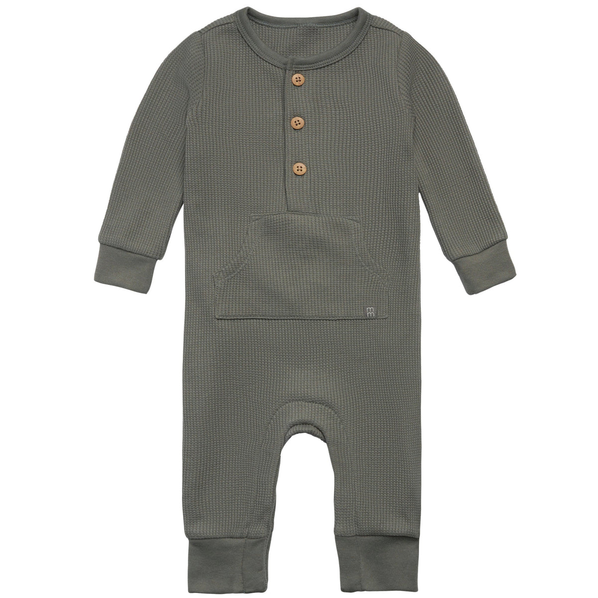 Baby Boys Dk Green Romper-Gerber Childrenswear Wholesale