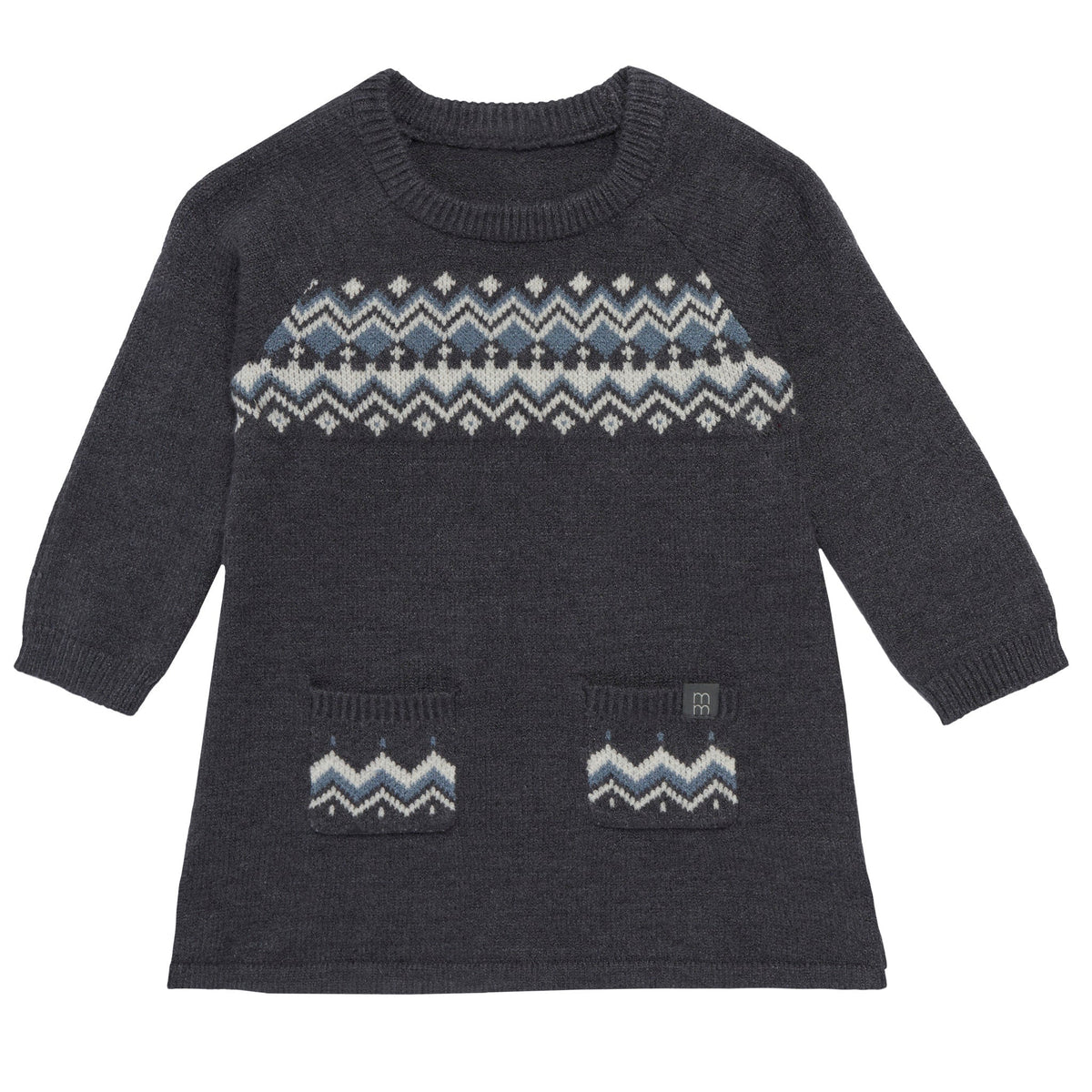 Baby Girls Dark Grey Heather Dress-Gerber Childrenswear Wholesale