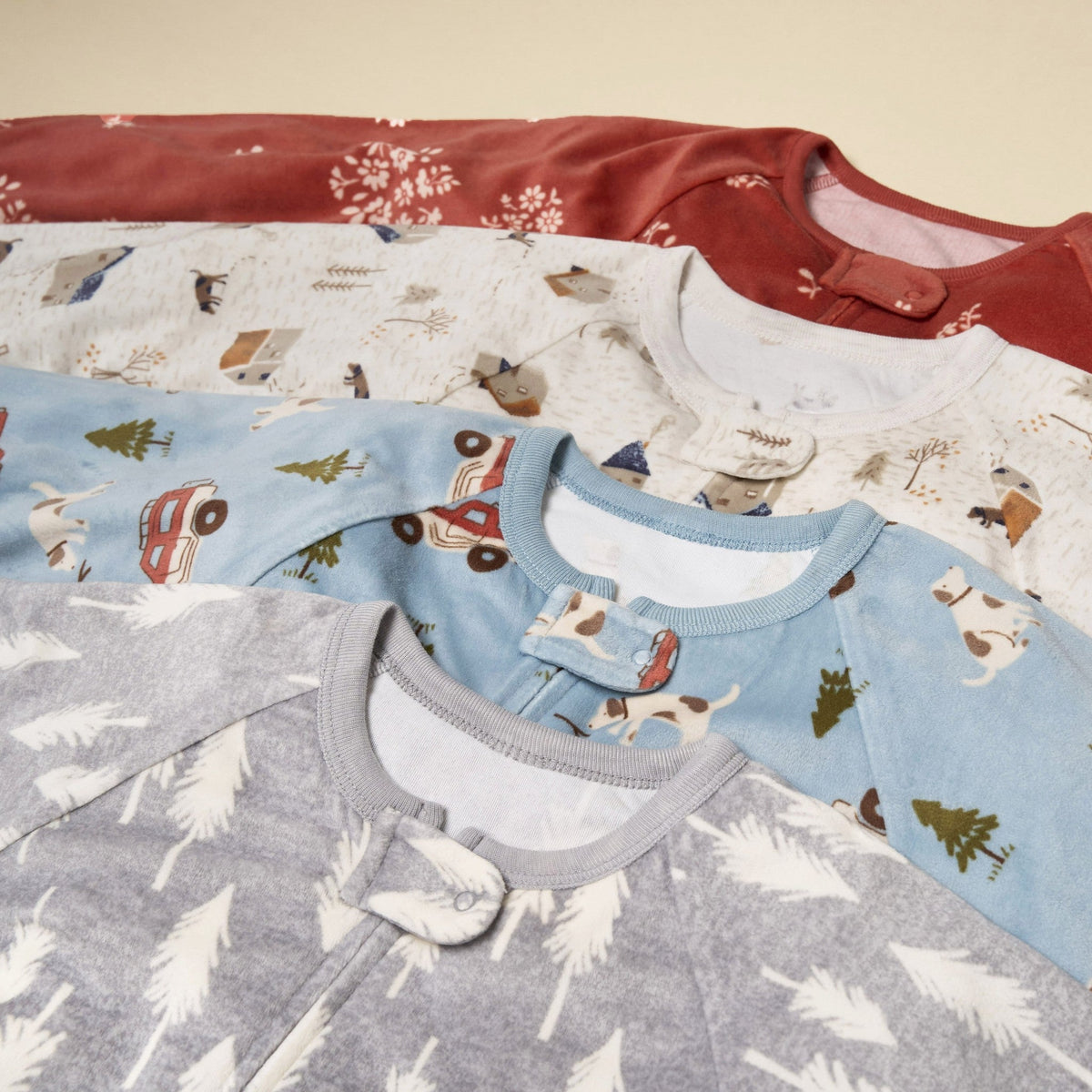 Infant & Toddler Boys Blue Camp Blanket Sleeper-Gerber Childrenswear Wholesale