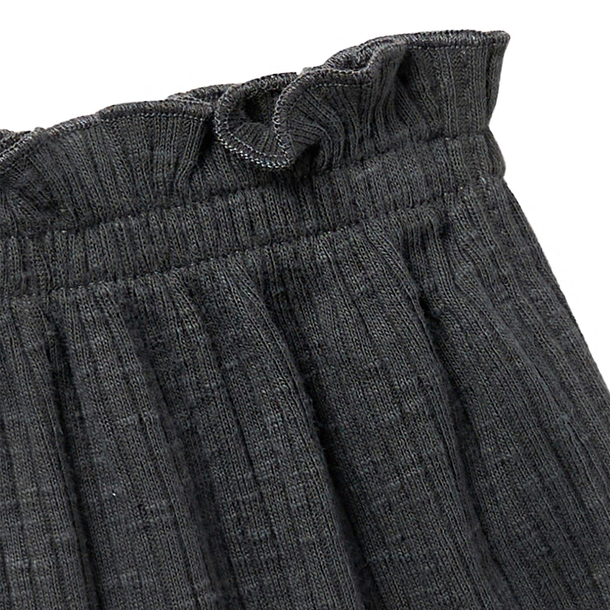 Infant & Toddler Girls Dark Grey Wide Leg Shorts, view 3