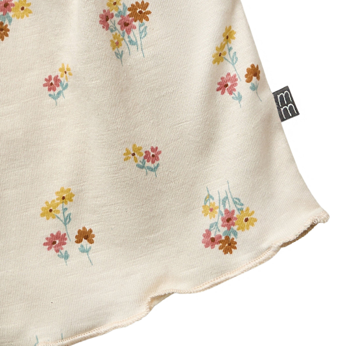 Infant & Toddler Girls Light Beige Flowers Smocked Sleeveless Top, view 8