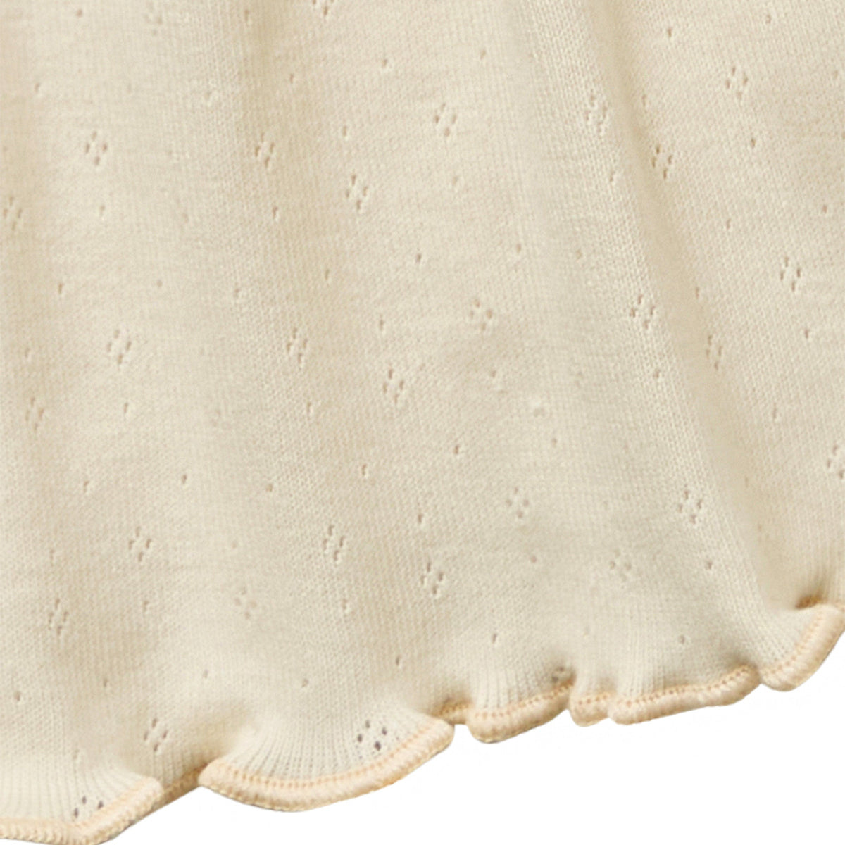 Infant & Toddler Girls Light Beige Smocked Wide Leg Shorts, view 6