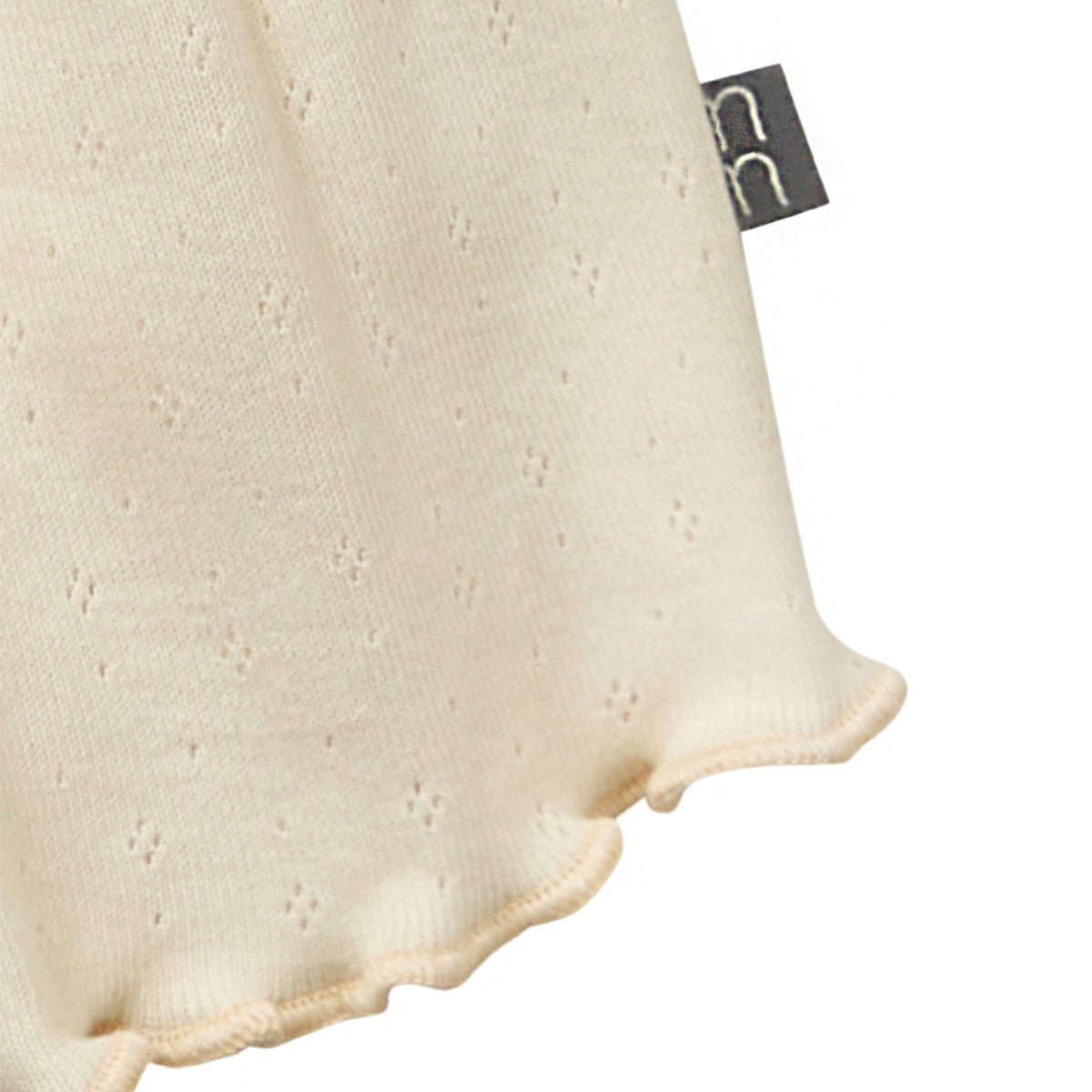 Infant & Toddler Girls Light Beige Smocked Wide Leg Shorts, view 7