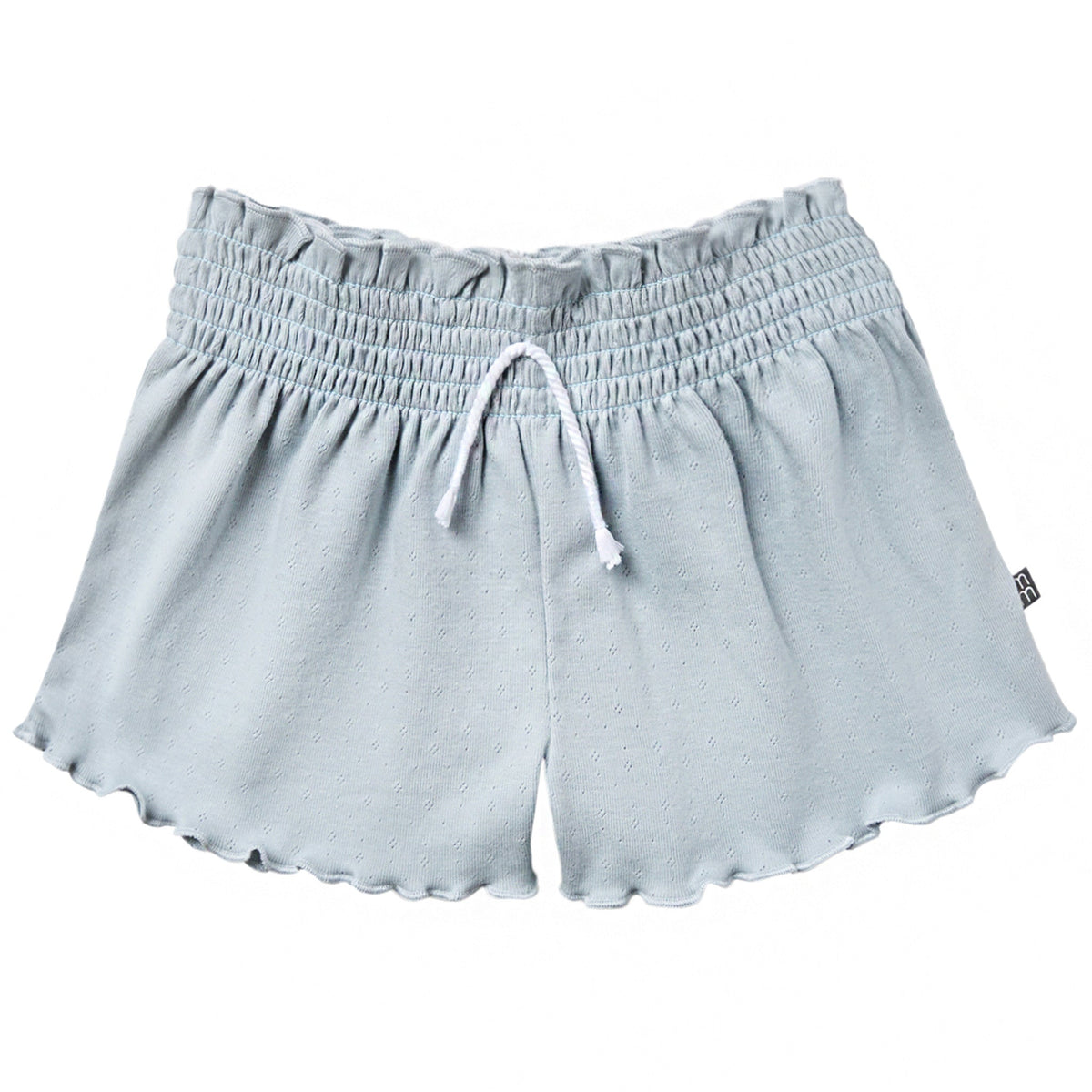 Infant & Toddler Girls Light Blue Smocked Wide Leg Shorts