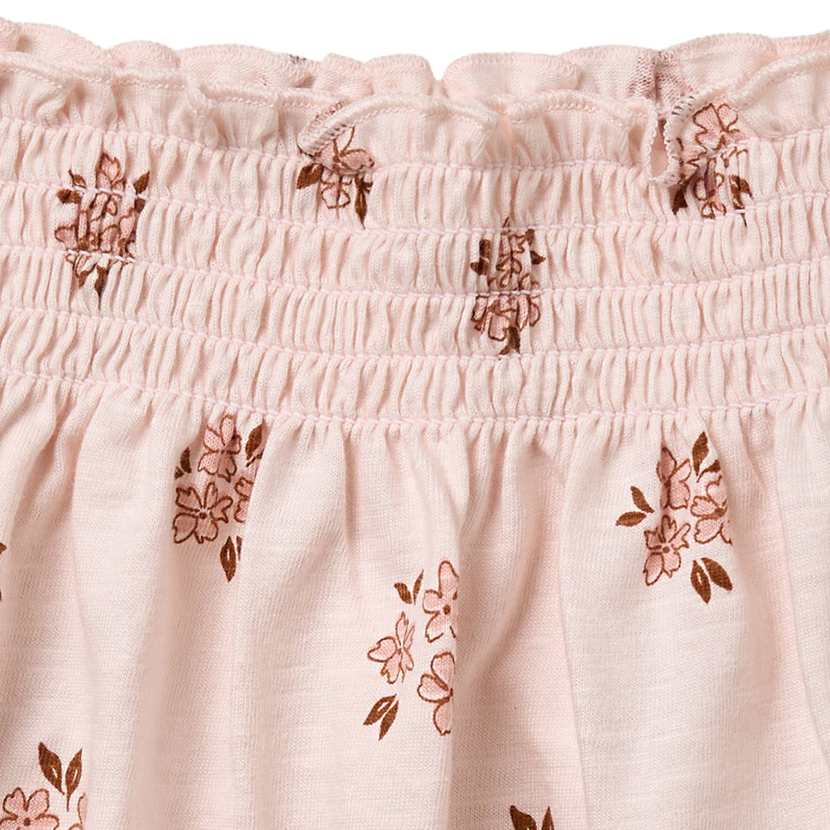 Infant & Toddler Girls Light Rose Floral Smocked Sleeveless Top, view 4