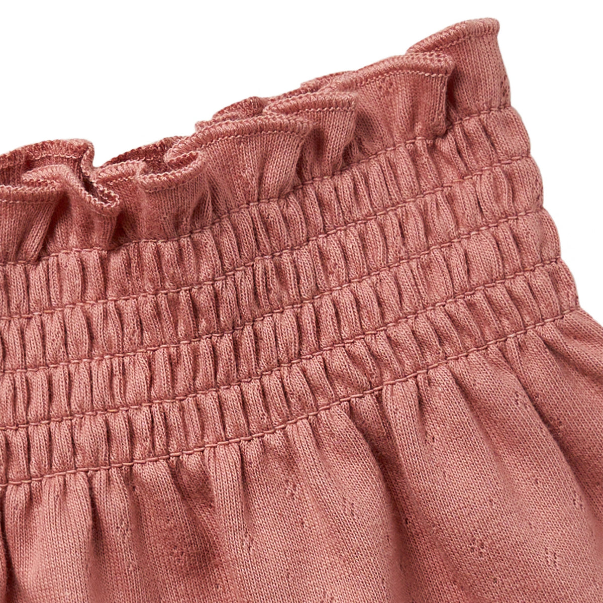 Infant & Toddler Girls Medium Rose Smocked Wide Leg Shorts, view 4