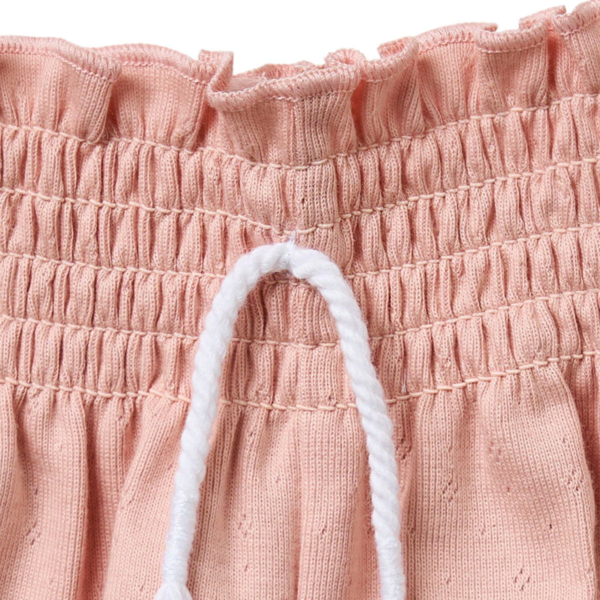 Infant & Toddler Girls Rose Smocked Wide Leg Shorts, view 4