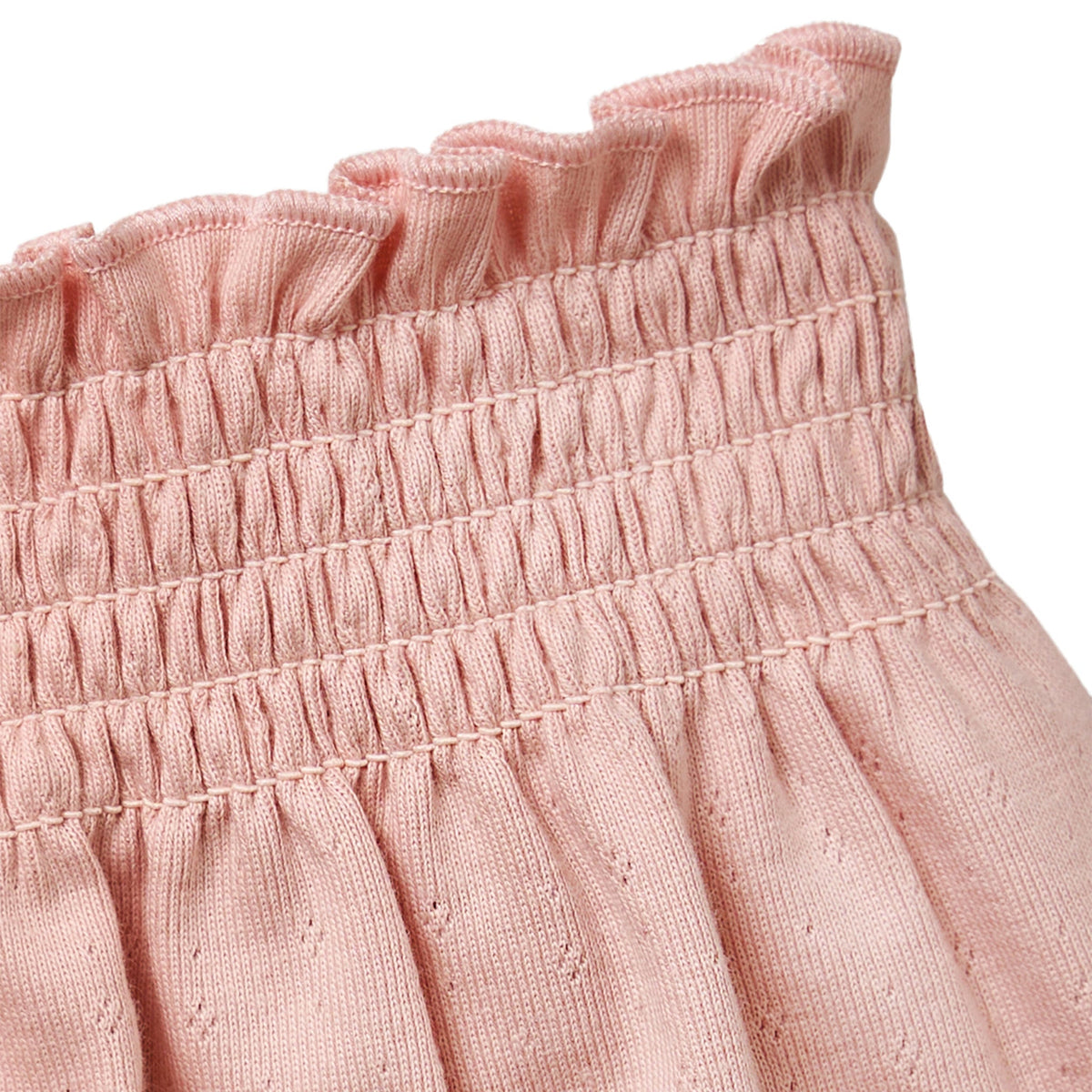 Infant & Toddler Girls Rose Smocked Wide Leg Shorts, view 5