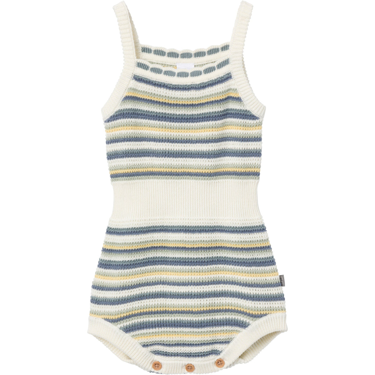 Baby Girls Med Teal Crochet Sunsuit-Gerber Childrenswear Wholesale