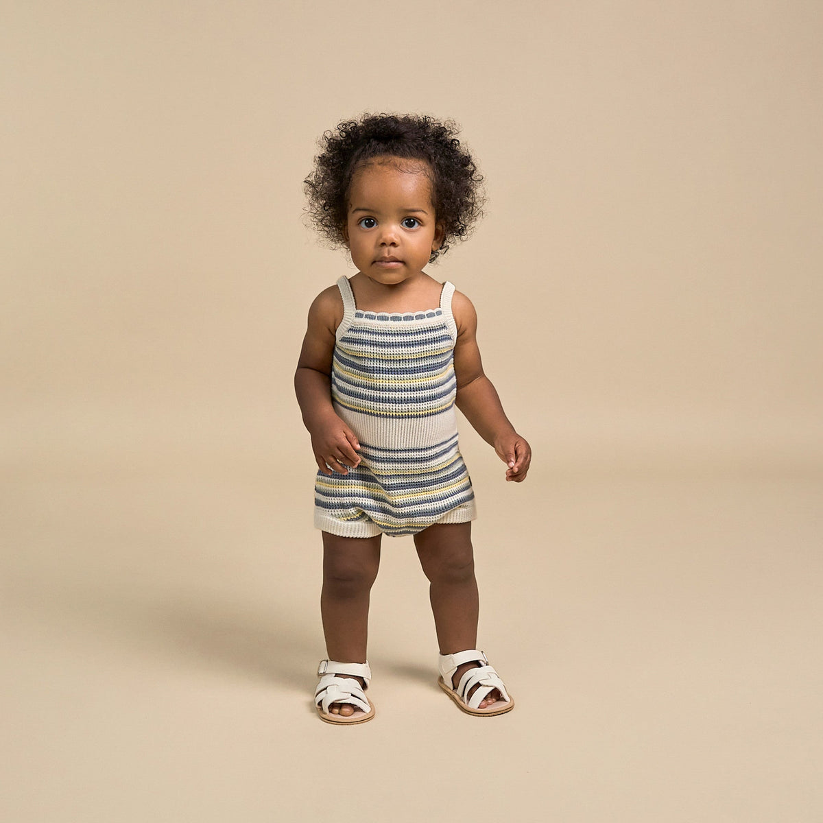 Baby Girls Med Teal Crochet Sunsuit-Gerber Childrenswear Wholesale