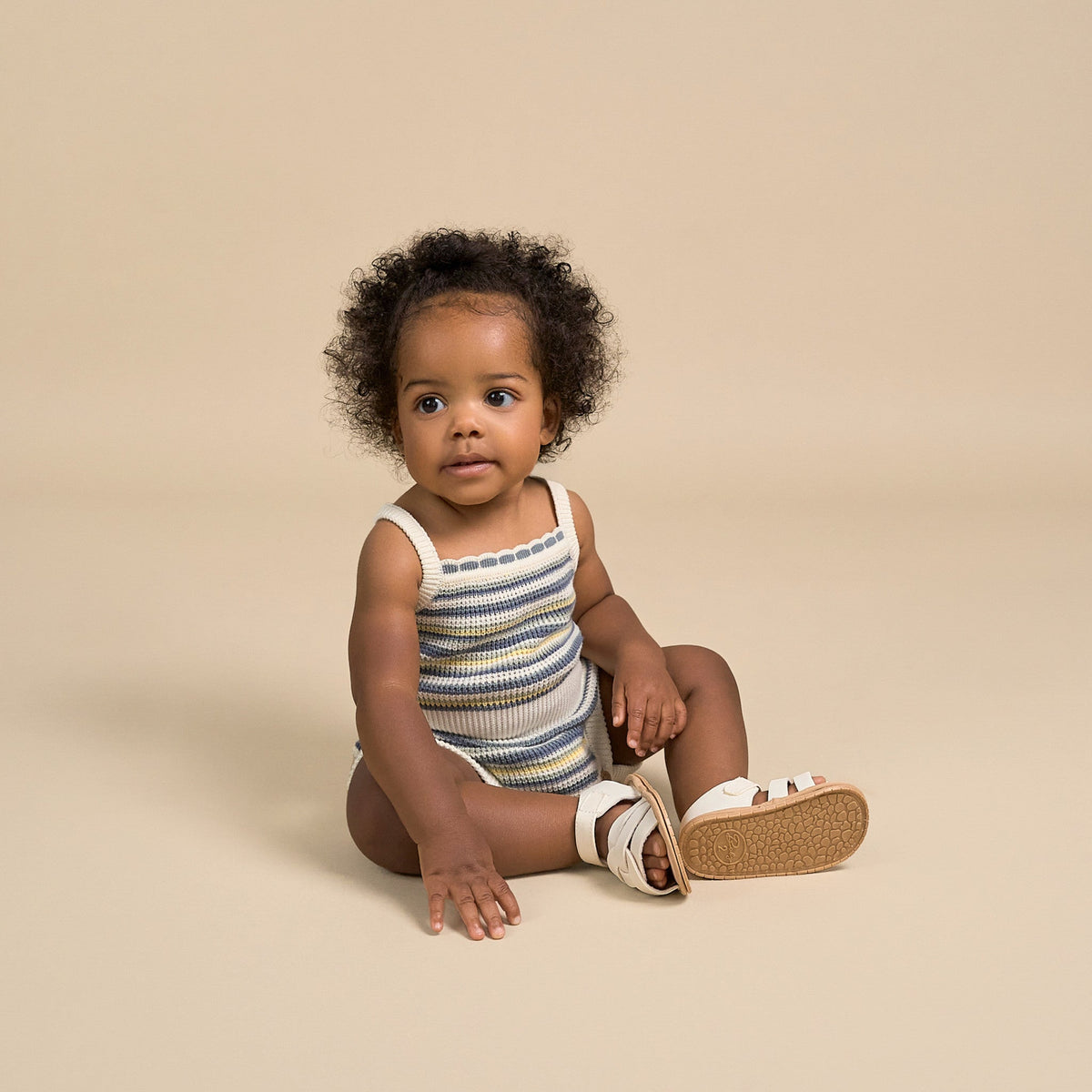 Baby Girls Med Teal Crochet Sunsuit-Gerber Childrenswear Wholesale