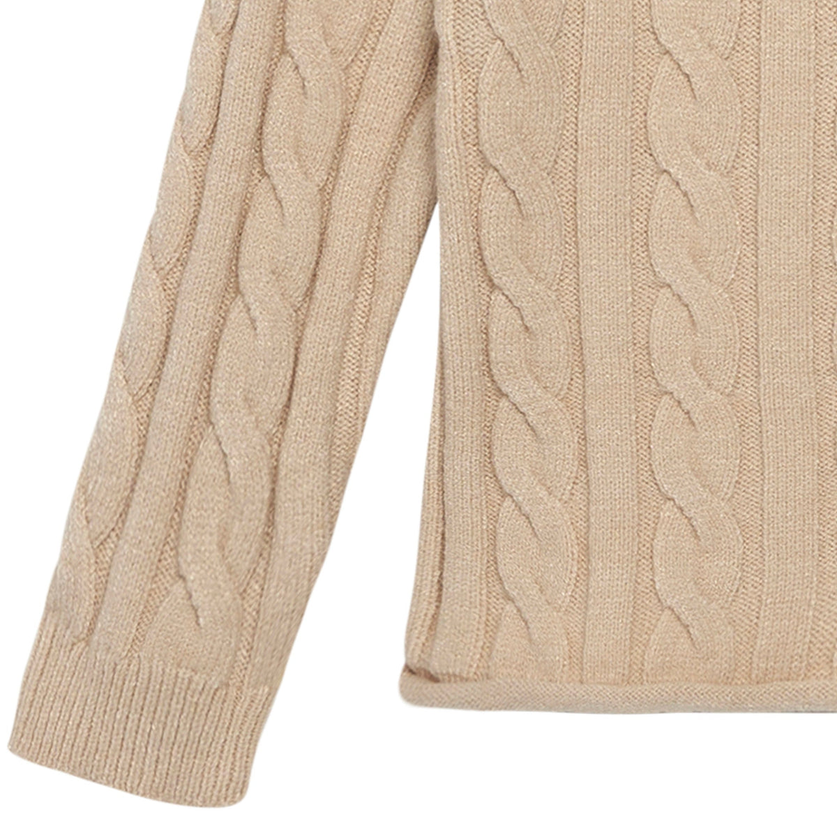 CASE of 2-Piece Toddler Girls Oatmeal Sweater Set, close-up detail 3