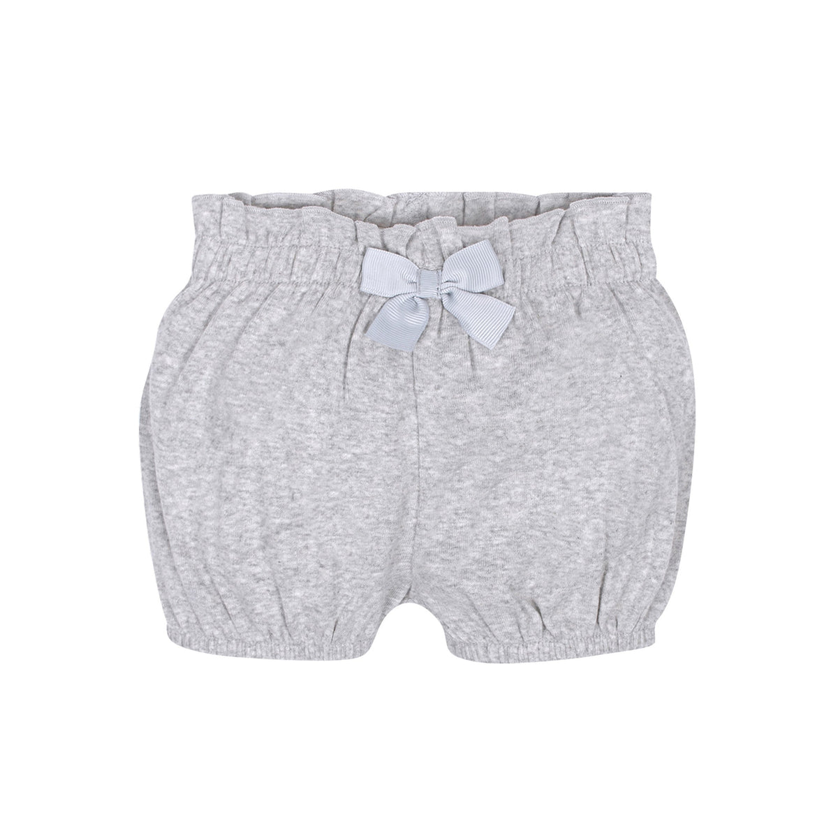 4-Pack Baby Girls Gray Floral Bloomer Shorts, additional view 3